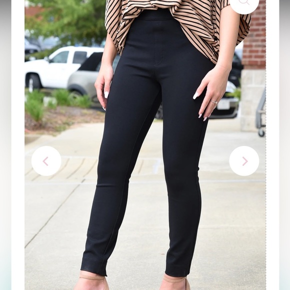 Like New SPANX BACKSEAM SKINNY PANT Black Womens SZ XS Chino Split Ankle Classic - Picture 1 of 7